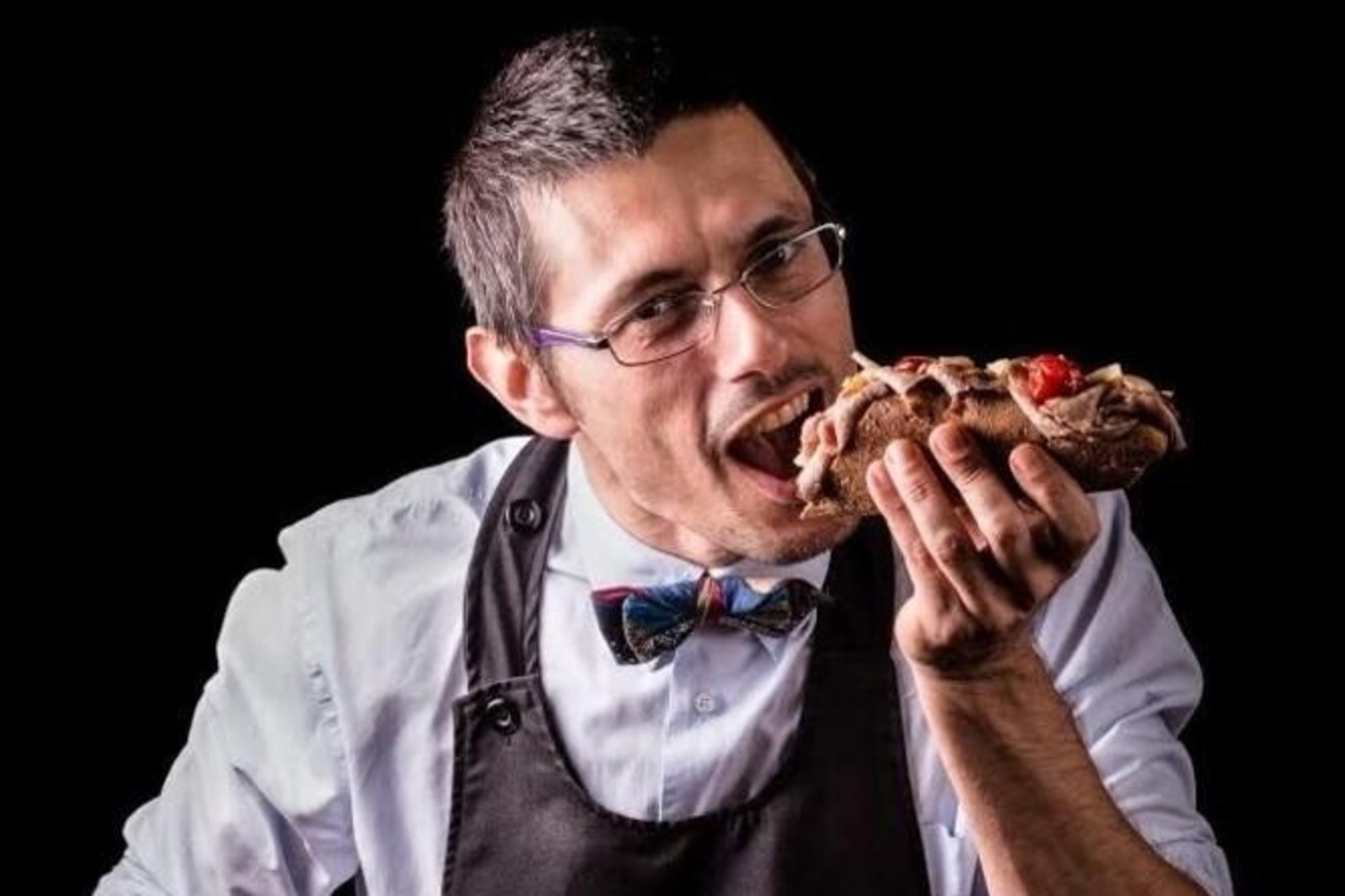 Gourmet sandwich: Modena kok/ikke-kokken Daniele Reponi fra... producent til forbruger