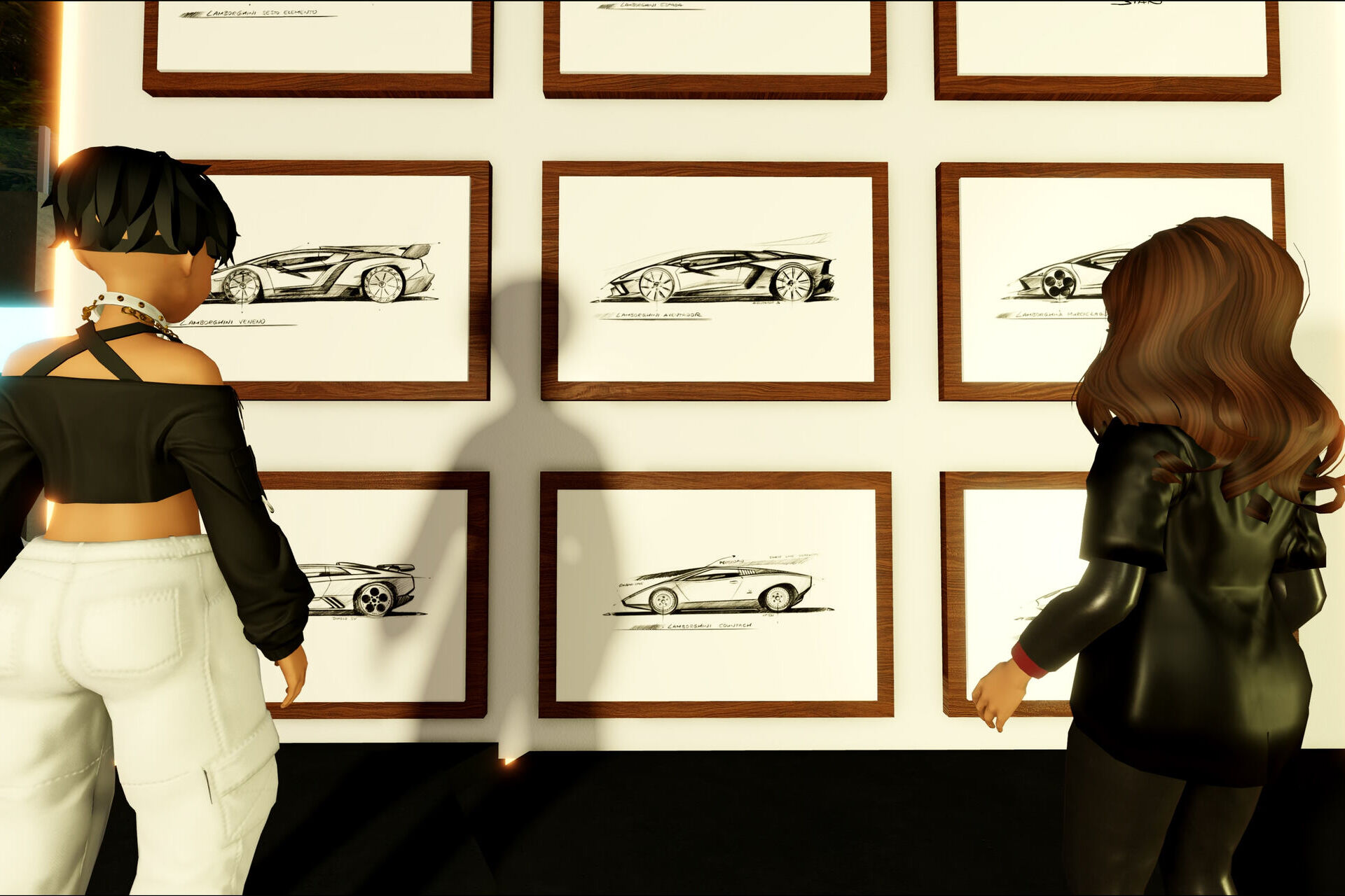 Lanzador: ابرخودروی الکتریکی Automobili Lamborghini روی Roblox، یک پلتفرم غوطه ور سه بعدی است.