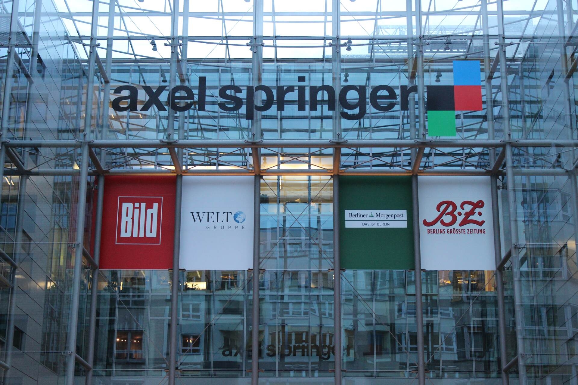 Giornalismo: la sede della casa editrice Axel Springer a Berlino, in Germania