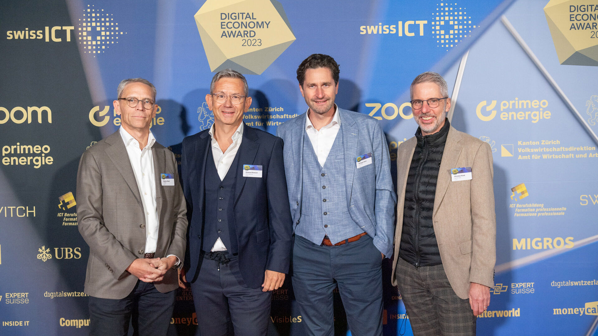 Digital Economy Award: die Fotogalerie der Preisverleihung im Hallenstadion in Zürich in der Schweiz am 16. November 2023