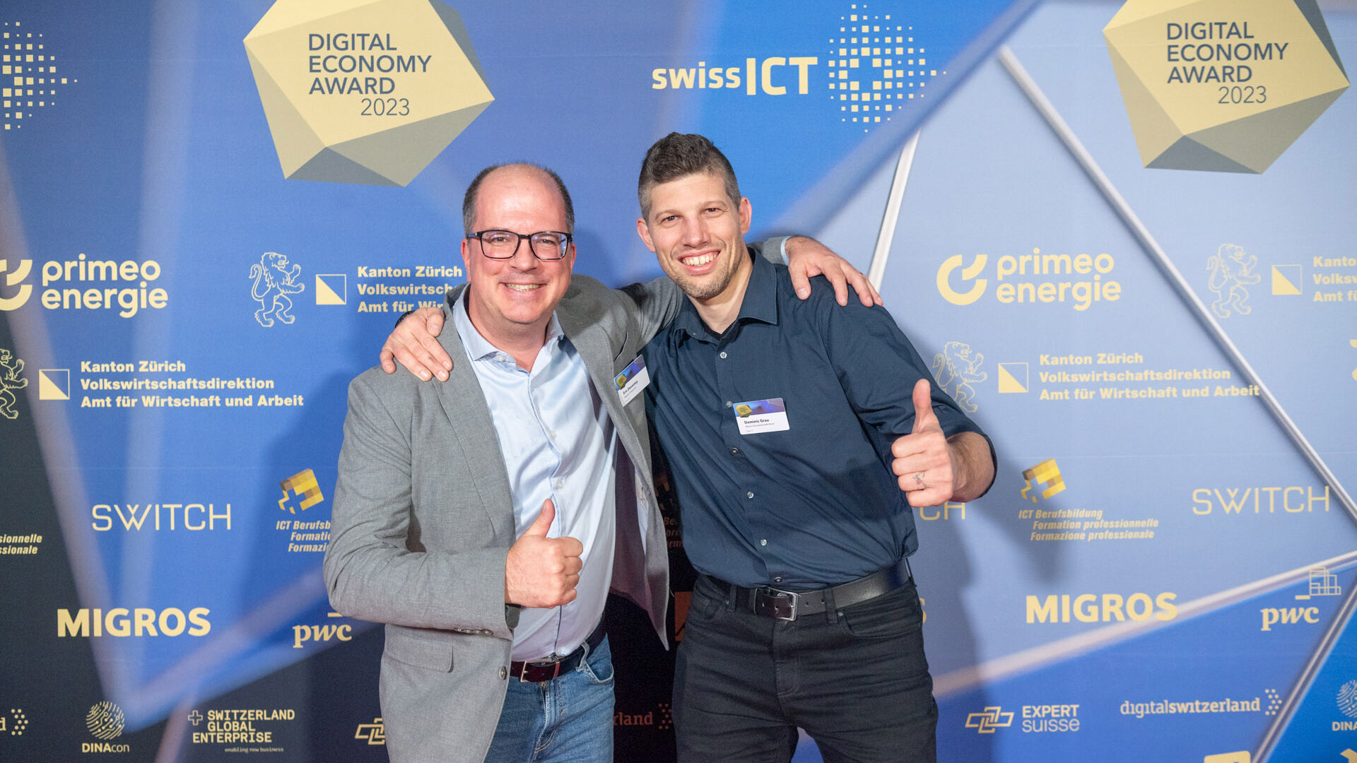 Digital Economy Award: fotogalleriet från prisutdelningen på Hallenstadion i Zürich i Schweiz den 16 november 2023