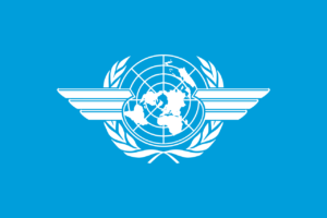 Aviazione: la bandiera ufficiale dell’Organizzazione Internazionale dell'Aviazione Civile (ICAO)