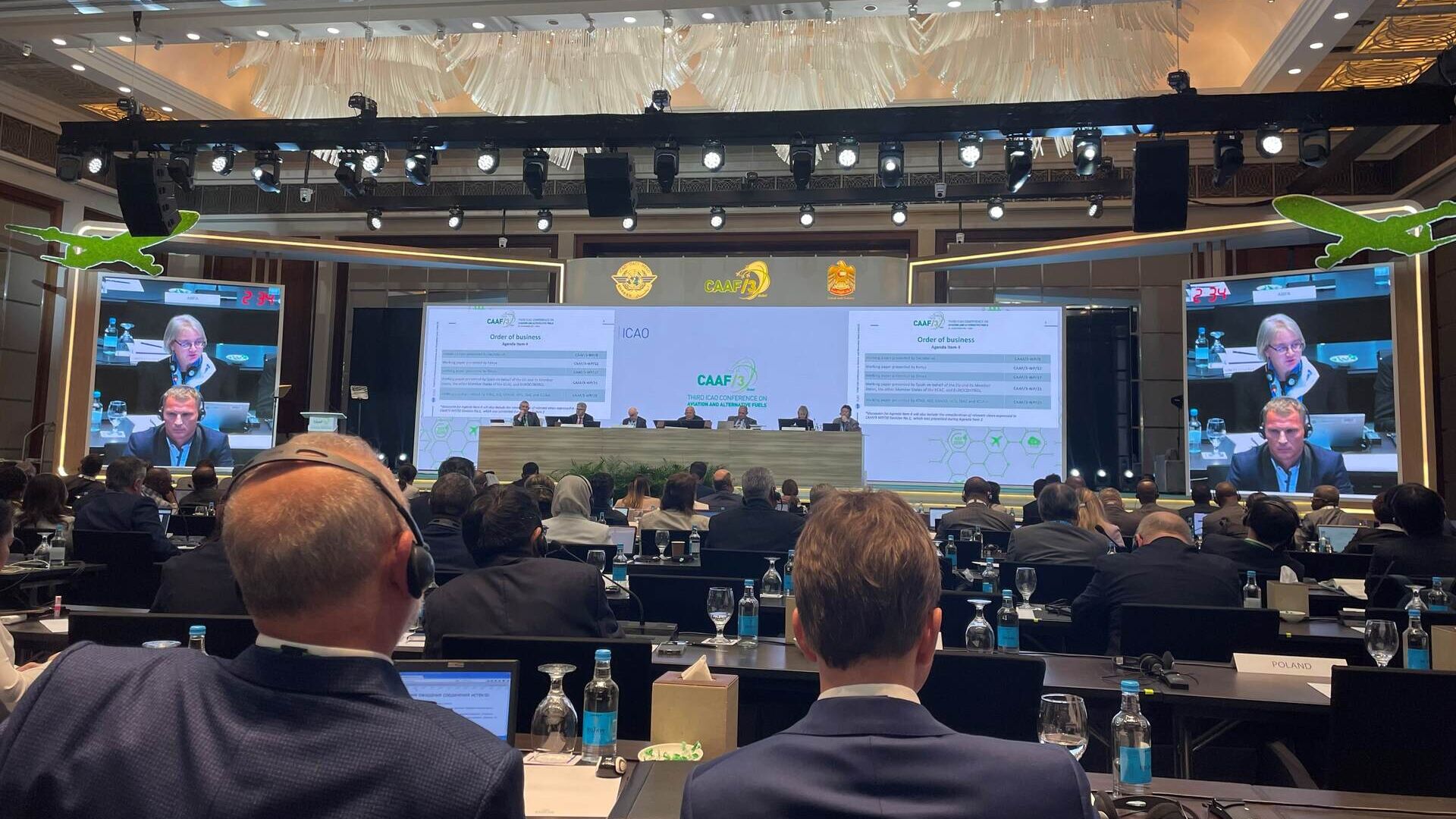 Aviation: ICAO Conference on Aviation and Alternative Fuels (CAAF) in Dubai from 20 to 24 November 2023