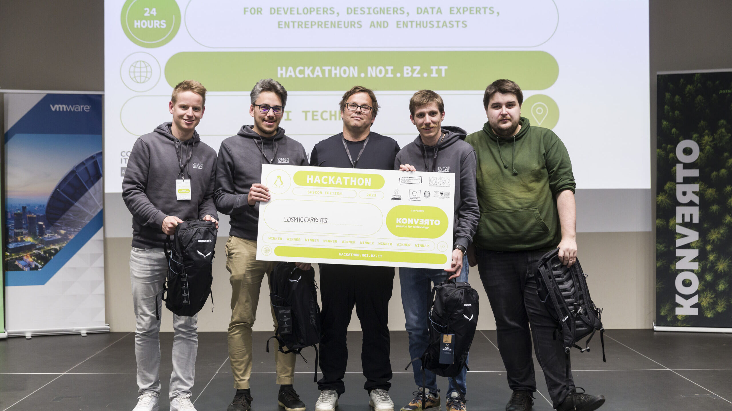 NOI Hackathon SFSCON Edition: the CosmicCarrots team among the winners in 2023