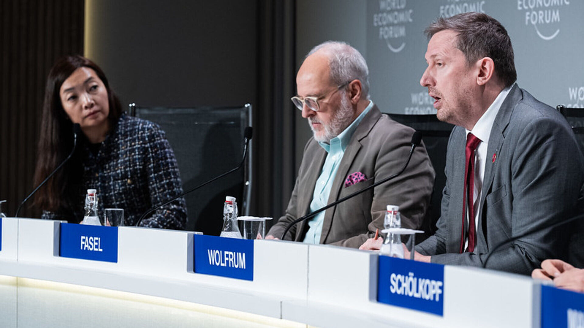International Computation and AI Network: the ICAIN presentation press conference during the 2024 edition of the World Economic Forum in Davos (Canton of Grisons)