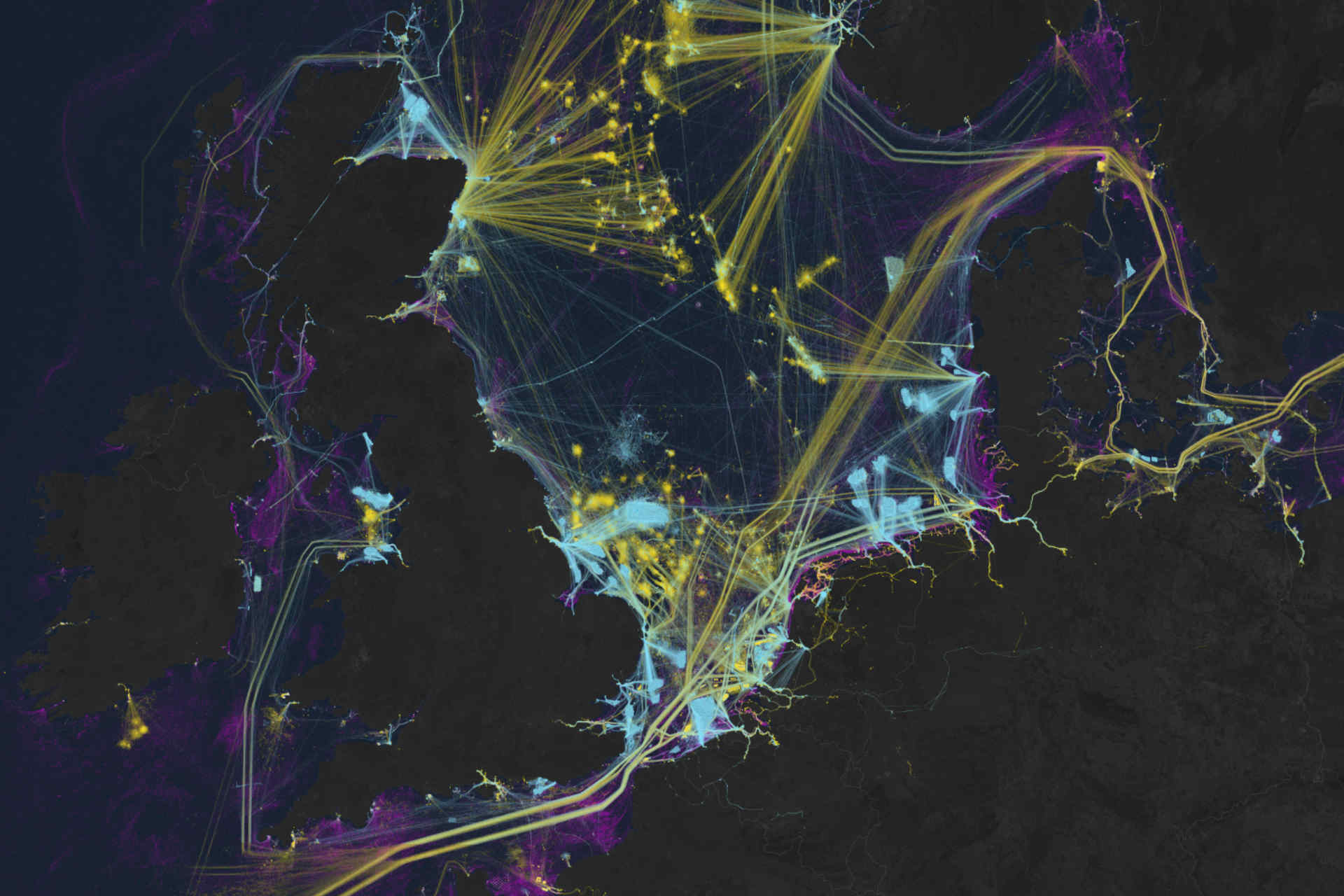 Modrá ekonomika: první globální mapa námořní dopravy a offshore průmyslu