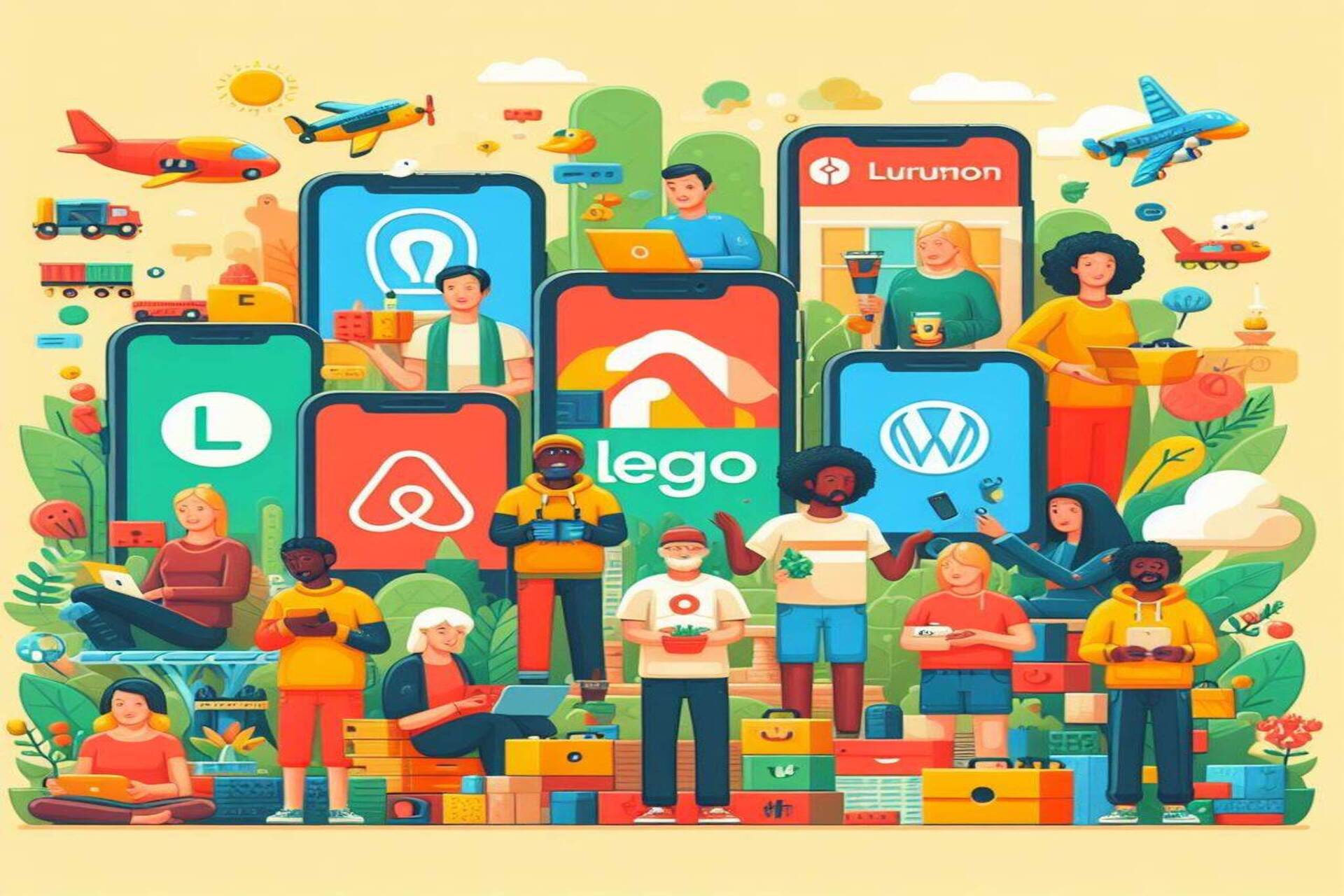 Bendruomenė ir minia: „Airbnb“, „Etsy“, „GitHub“, „Stack Overflow“, „Lego Ideas“, „WordPress“, „Linux“ ir „Lululemon“ yra puikūs „bendruomenės“ programų pavyzdžiai