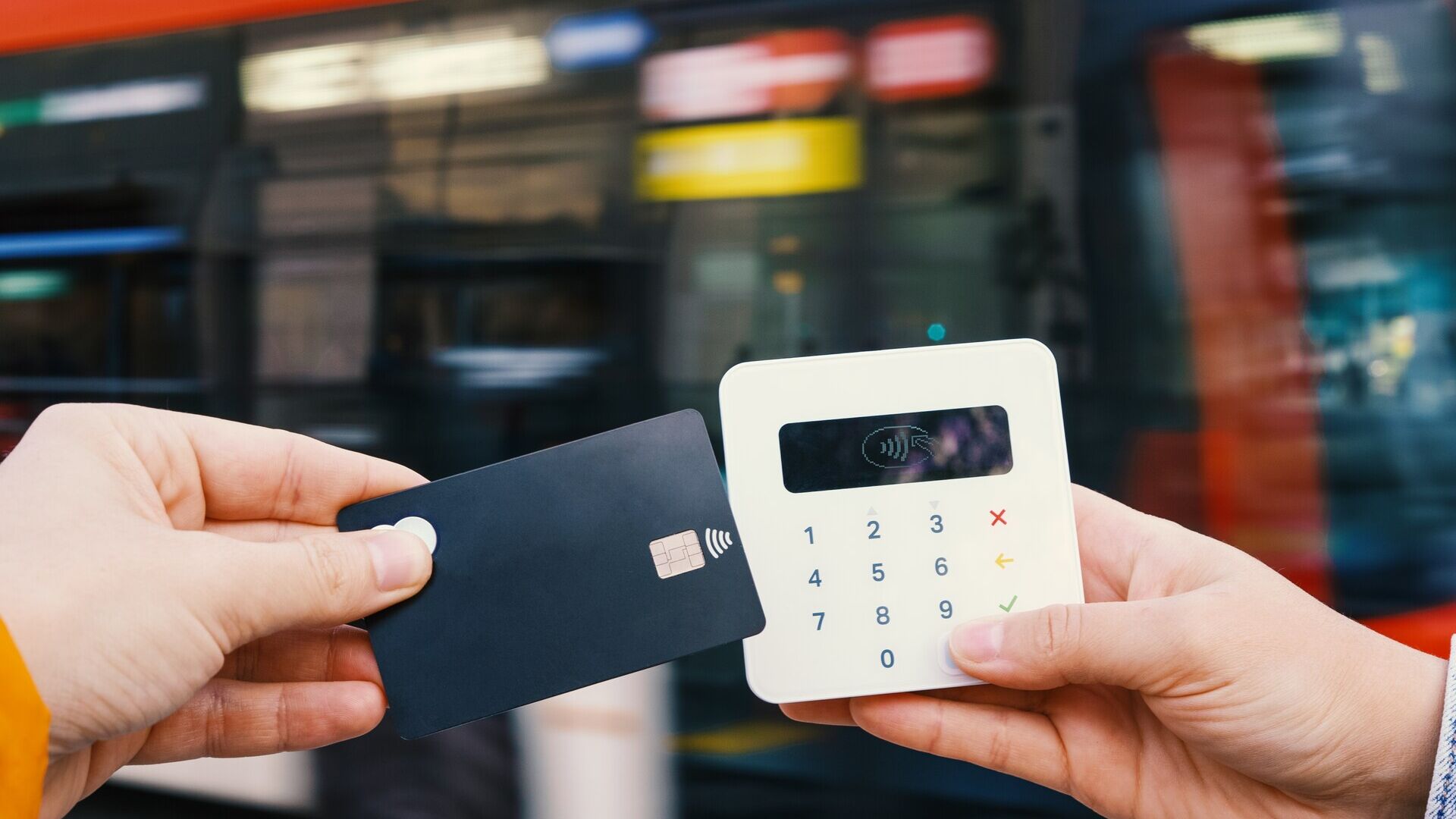 Mobile payments: small businesses allow card or digital payments often for large amounts because otherwise they would have higher transaction costs