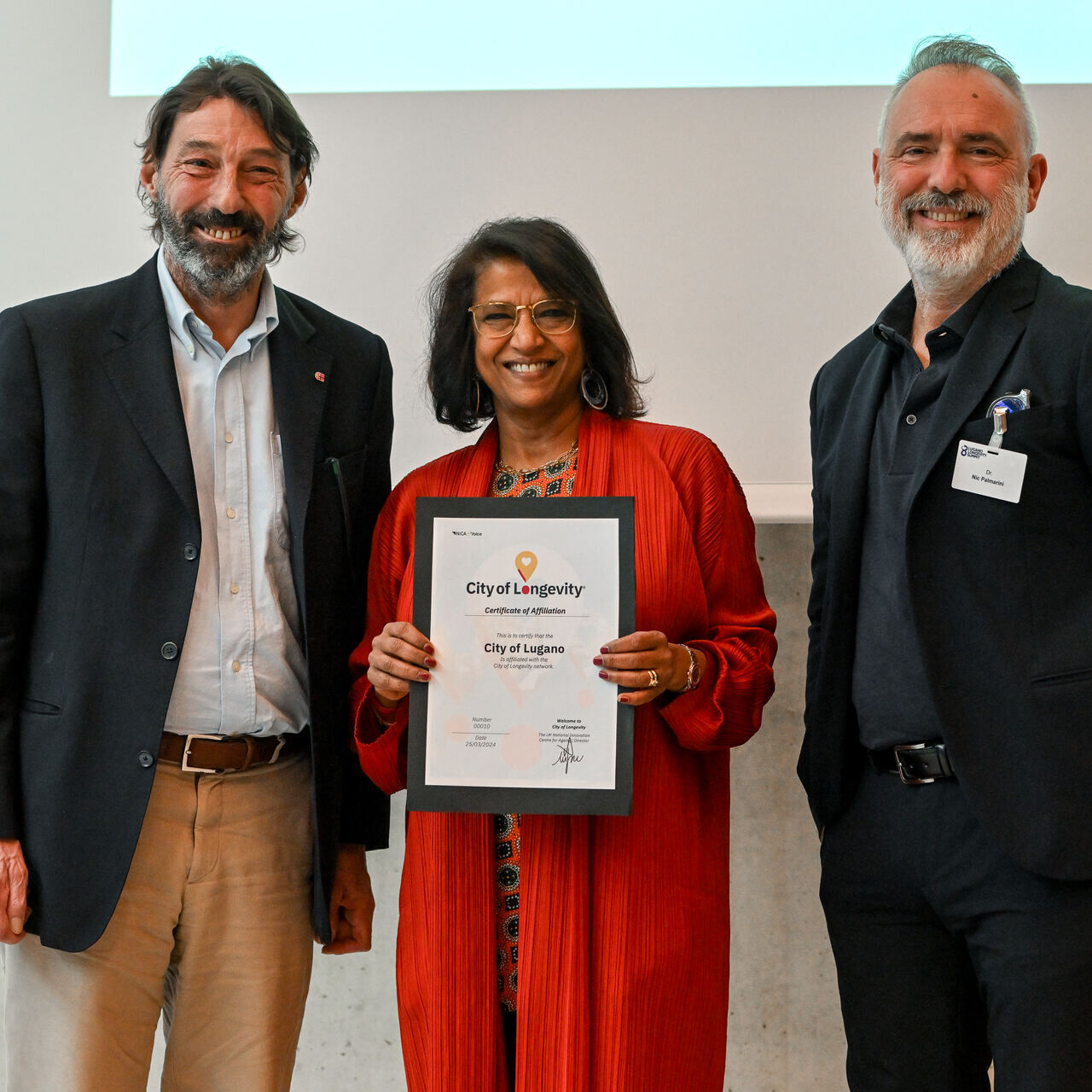 Qyteti i Jetëgjatësisë: dorëzimi i certifikatës së anëtarit të rrjetit në Lugano