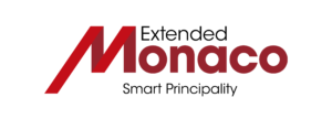 Monaco: das Logo „Erweitertes Monaco – Intelligentes Fürstentum“.