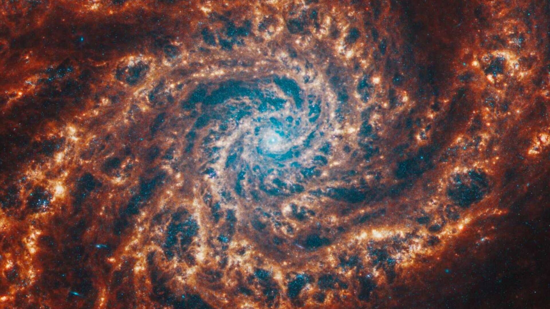 Master in Sistemi Spaziali: una galassia a spirale ripresa dal James Webb Telescope