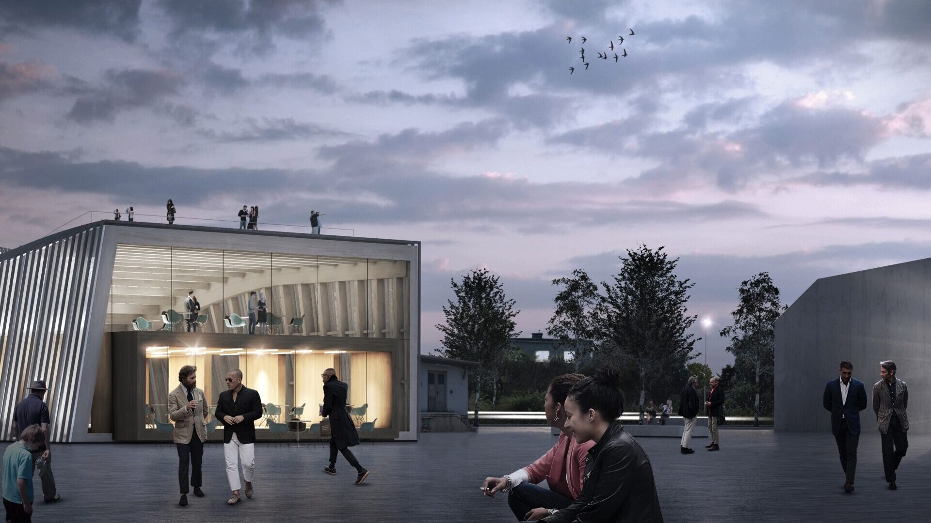Switzerland Innovation Park Zürich: Die Außenseite des Pavillons