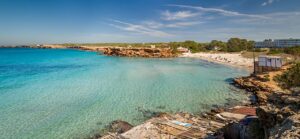 Baleár-szigetek: Formentera, Cala Saona strand
