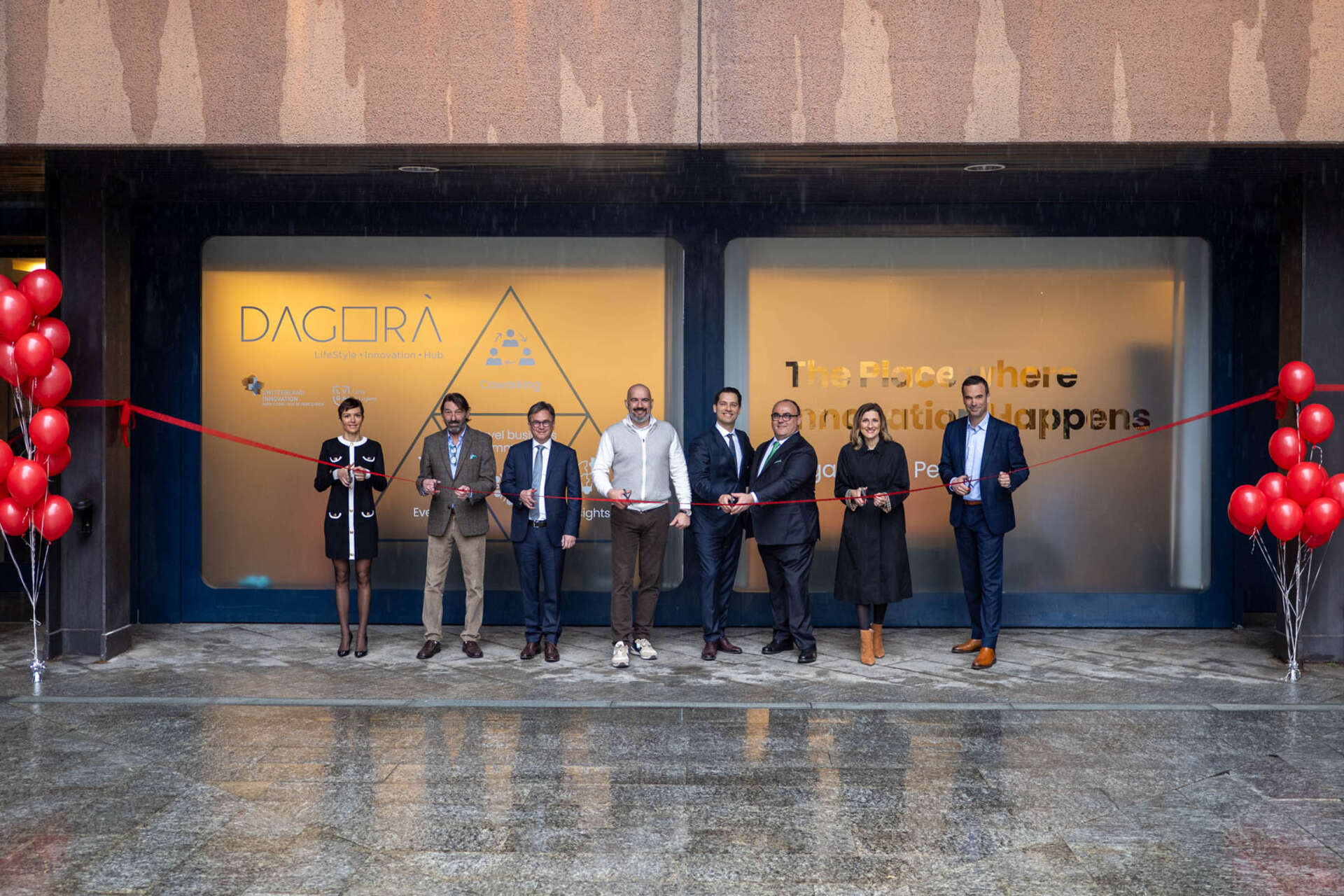Dagorà 生活方式创新中心：Giovanna Melillo、Michele Foletti、Christian Vitta、Serse Bonvini、Carlo Terreni、Michele Raballo、Jelena Tašić Pizzolato 和 Marco Huwiler
