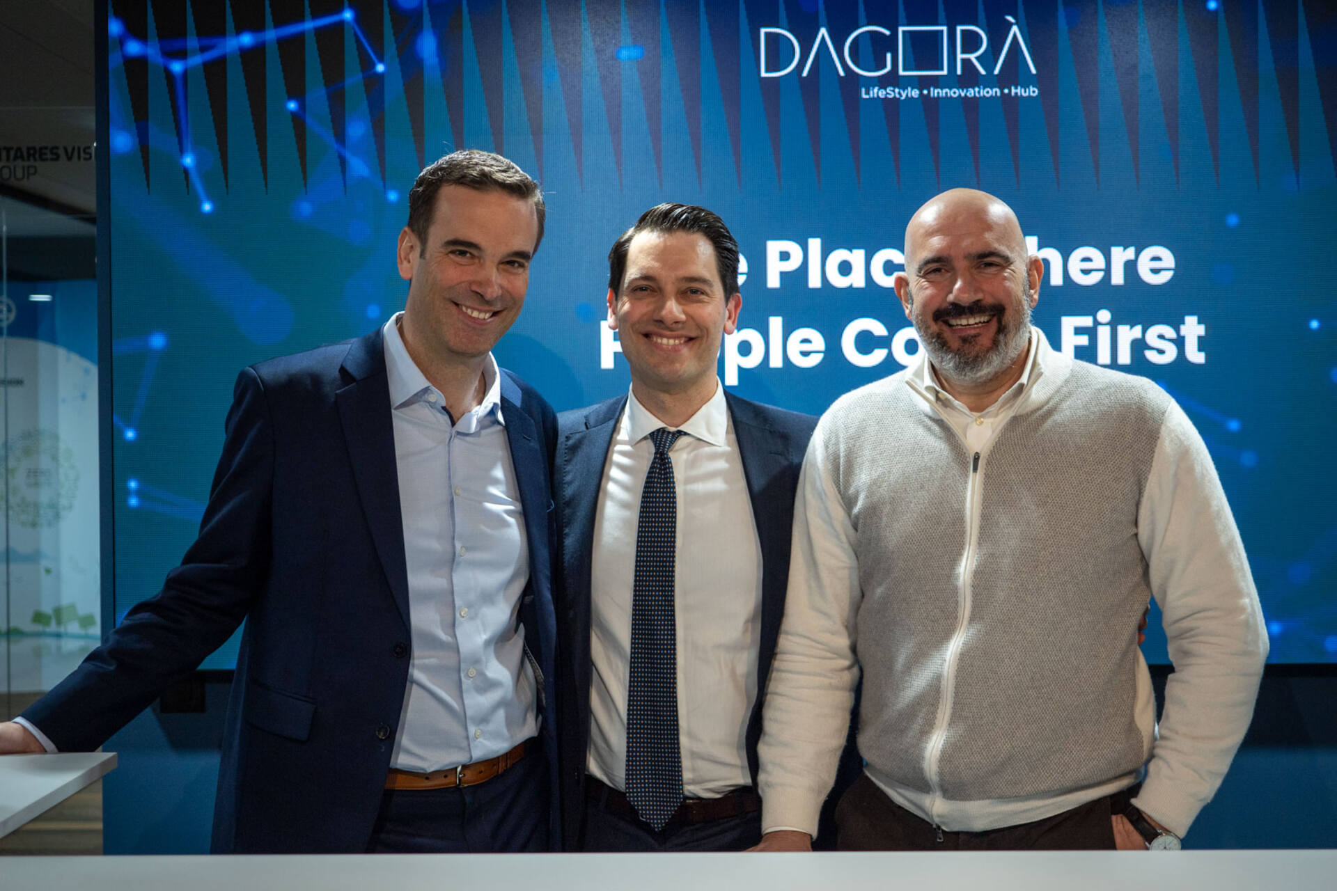 Dagorà Lifestyle Innovation Hub: Marco Huwiler, Carlo Terreni and Serse Bonvini