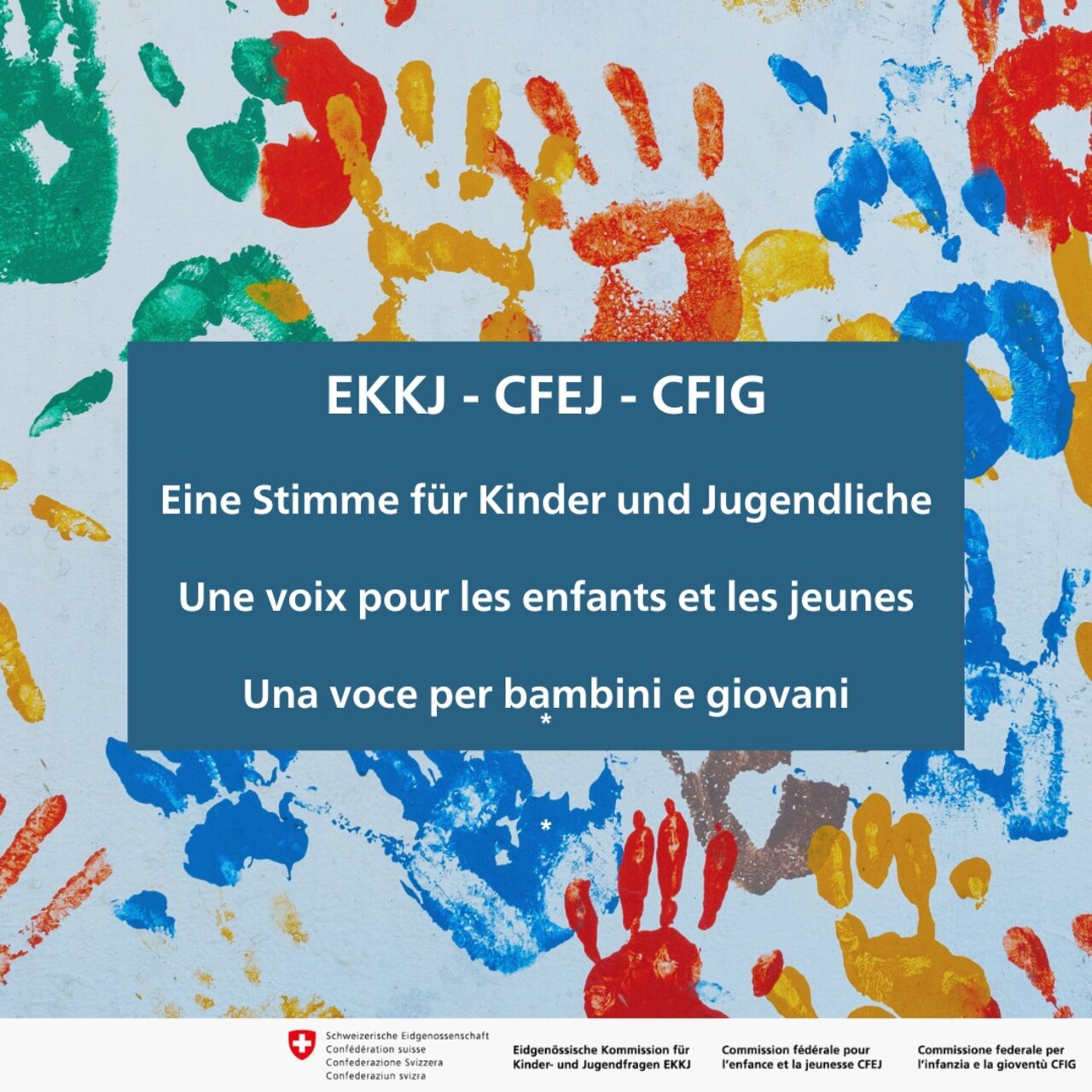 Duševné zdravie: kľúčový vizuál Federálnej komisie pre deti a mládež Švajčiarska
